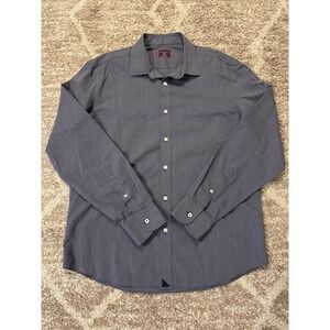 UNTUCKit Shirt Mens Large Medium Gray Long Sleeve Button Up Wrinkle Free Dress